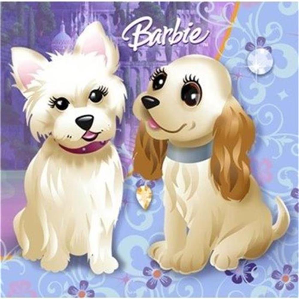 

Barbie Diamond Castle Beverage Dessert Napkins 16 Count Birthday Party Supplies