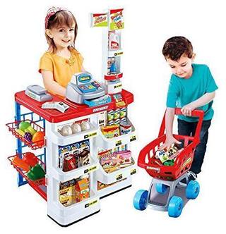 Buy Barodian S Kids Role Pretend Playset Big Size Supermarket Kit For Kids Toys With Shopping Cart And Sound Effects Kitchen Set Kids Toys For Boys And Girls Online At Low Prices