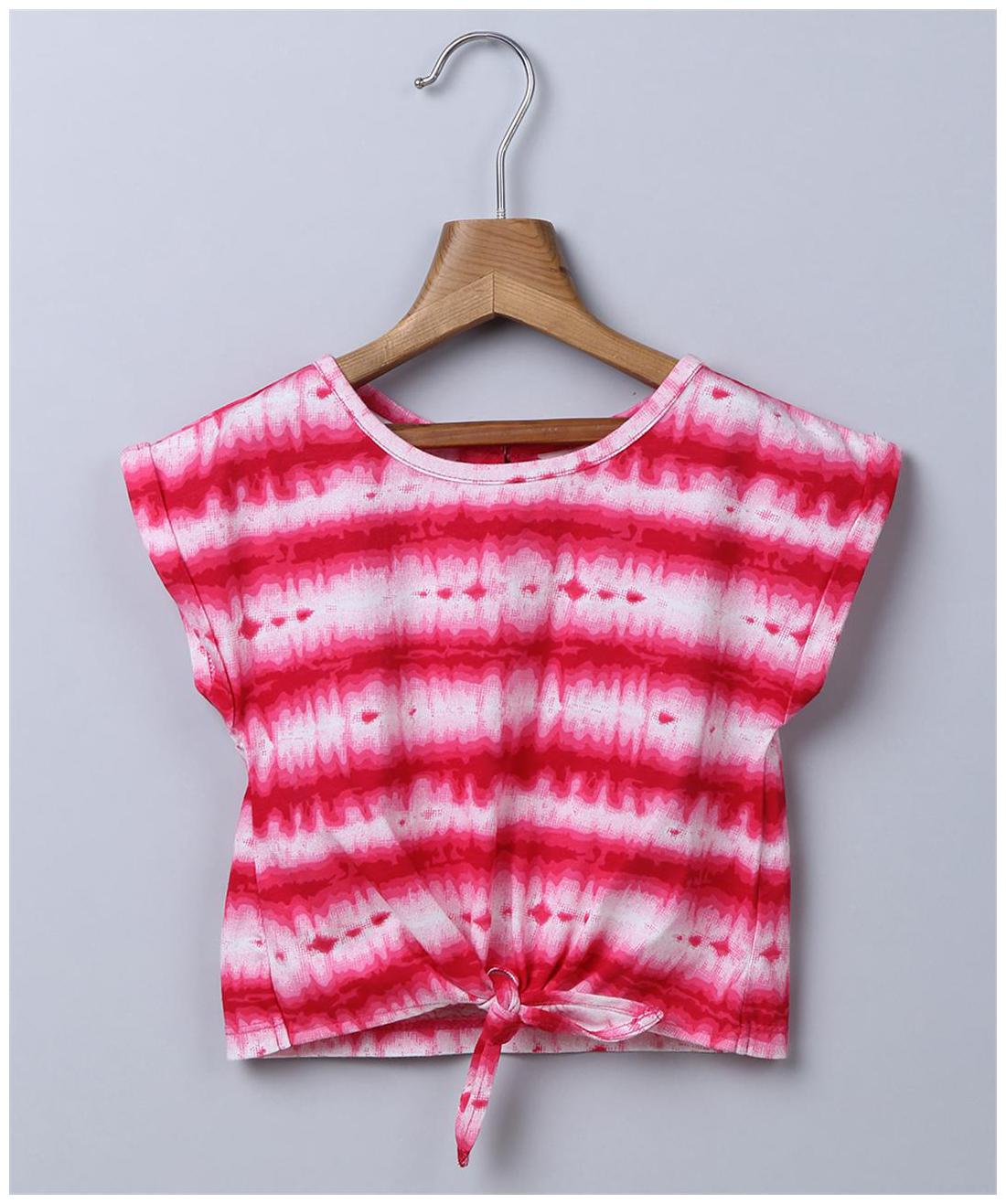 

Beebay Girl Cotton Striped Top - Pink