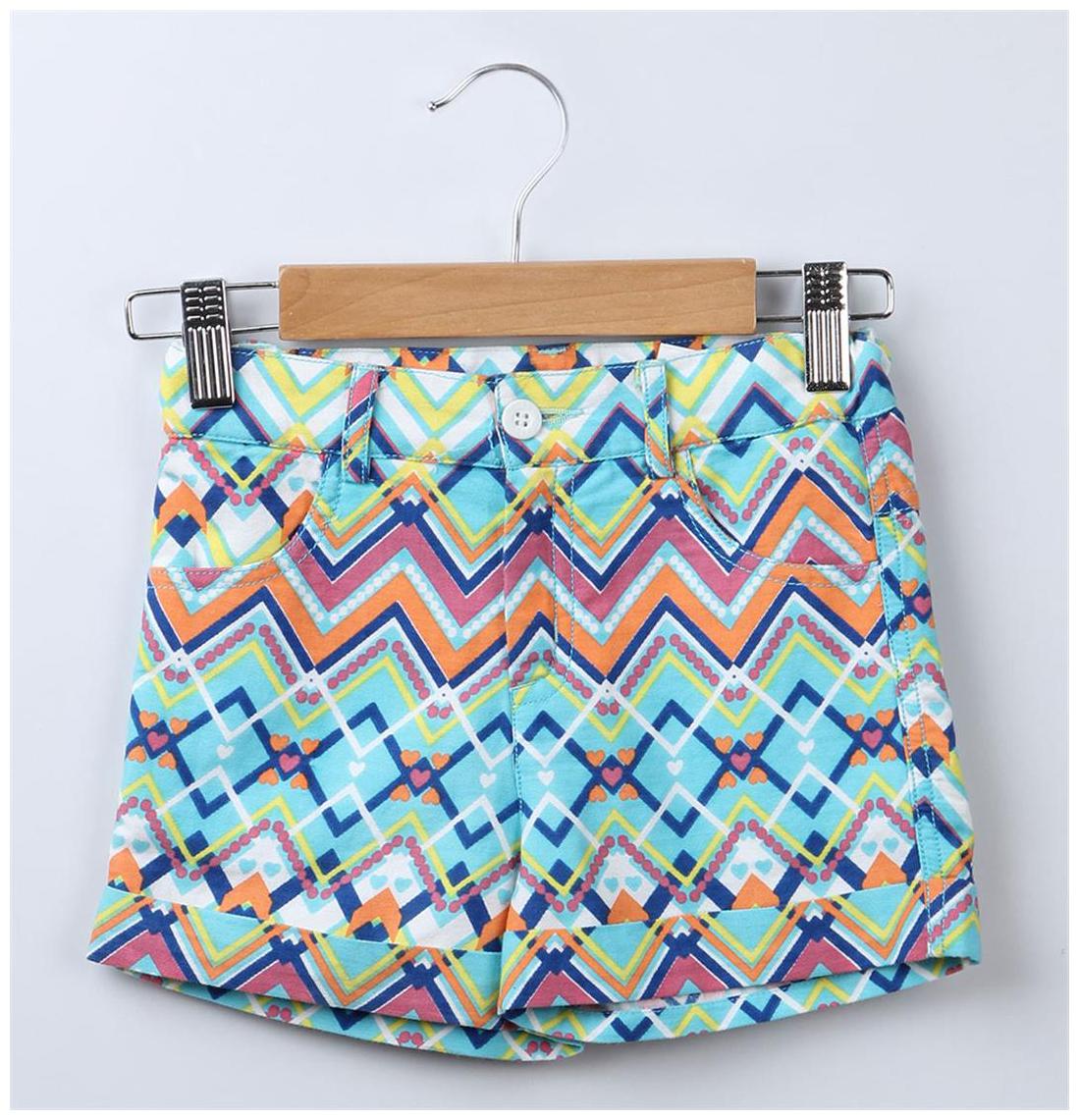 

Beebay Baby girl Cotton Printed Shorts - White