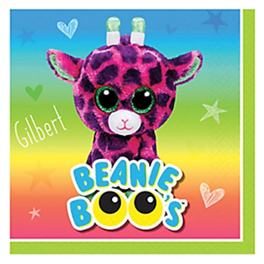 

Beanie Boos Dessert Beverage Napkins Birthday Party Supplies 16 Per Package New