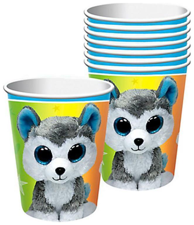

Beanie Boos 9 oz Paper Cups Birthday Party Supplies 8 Per Package New