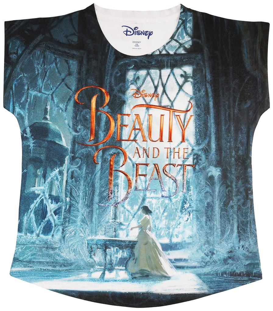 

Beauty and the Beast Girl Polyester Solid Top - Multi