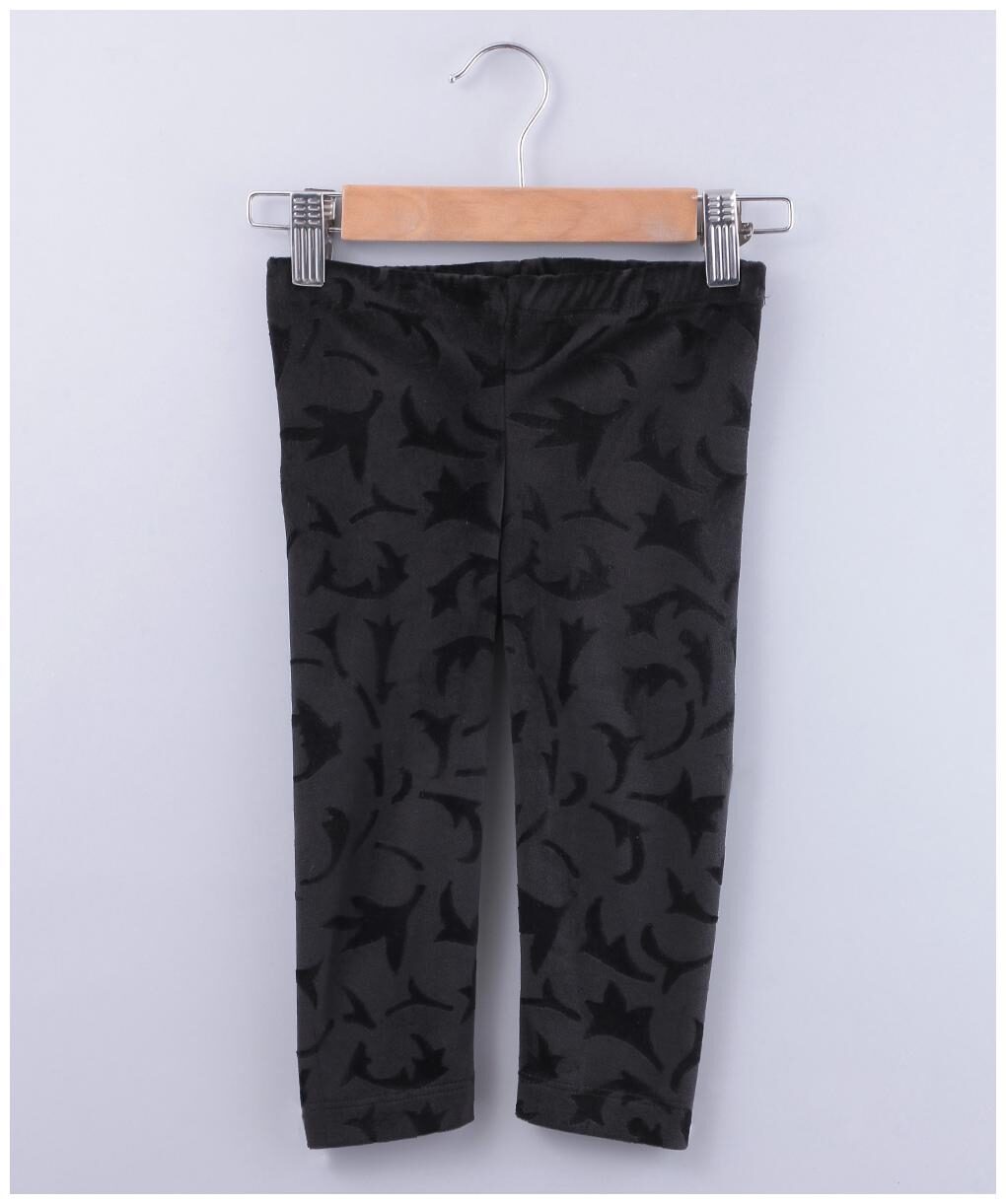 

Beebay Baby girl Cotton blend Solid Leggings - Black