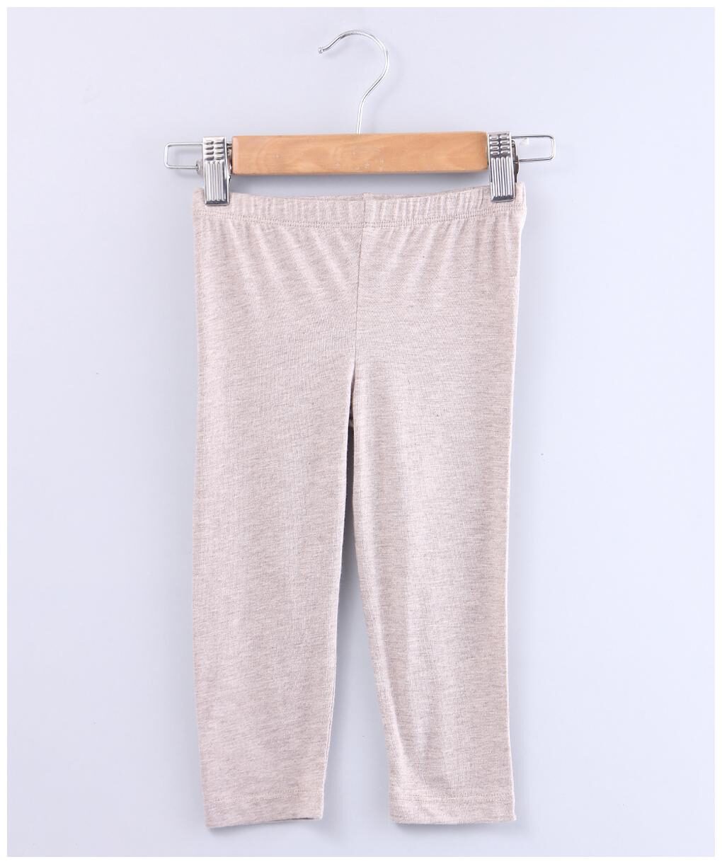 

Beebay Baby girl Cotton blend Solid Leggings - Beige