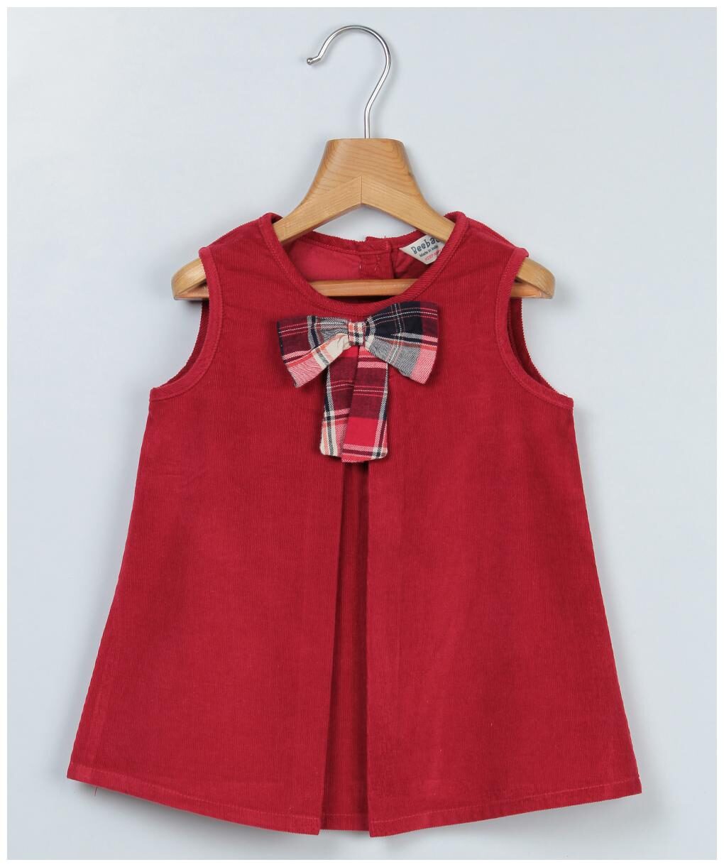 

Beebay Baby girl Cotton Solid Princess frock - Maroon