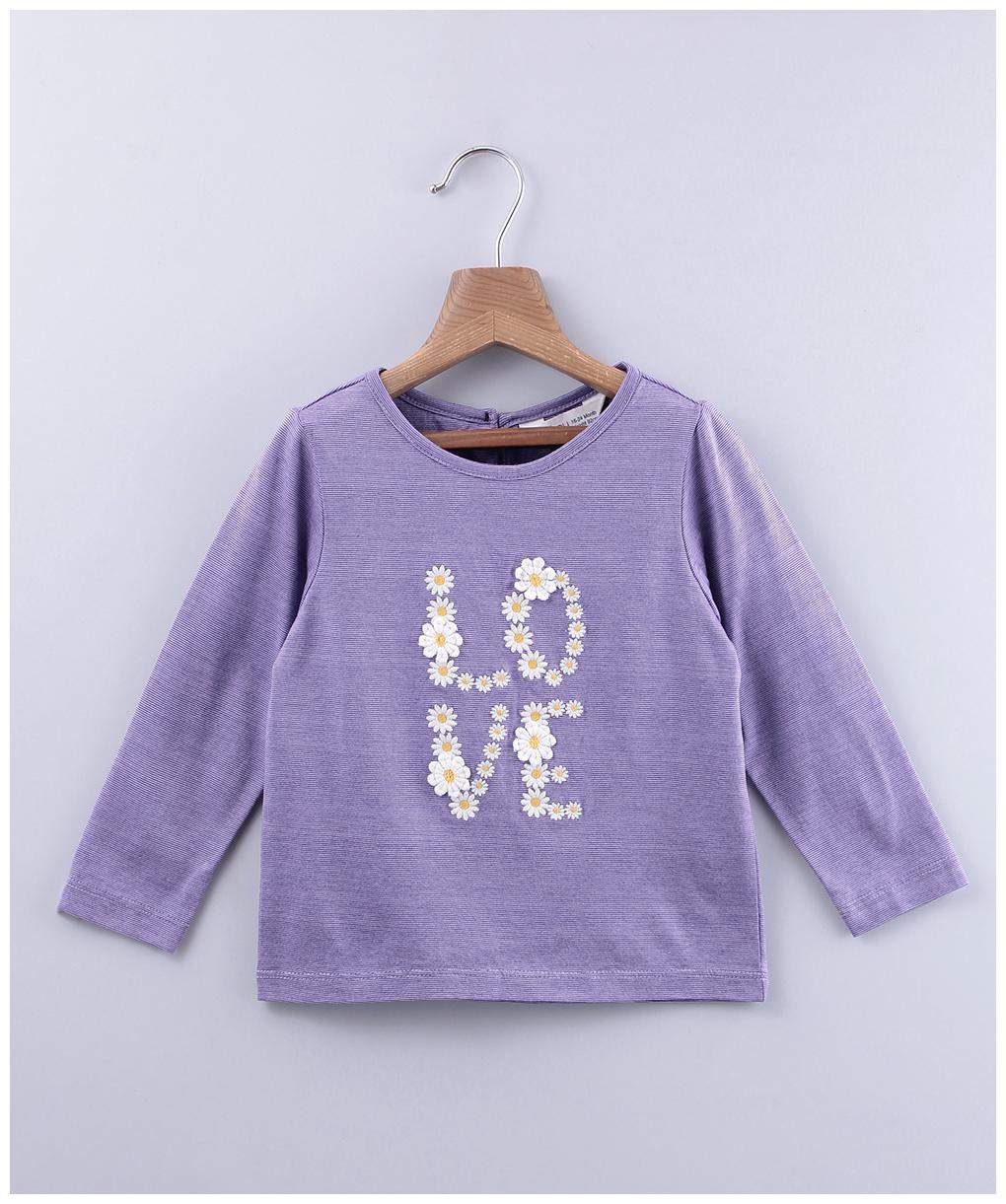 

Beebay Cotton Solid T shirt for Baby Girl - Purple