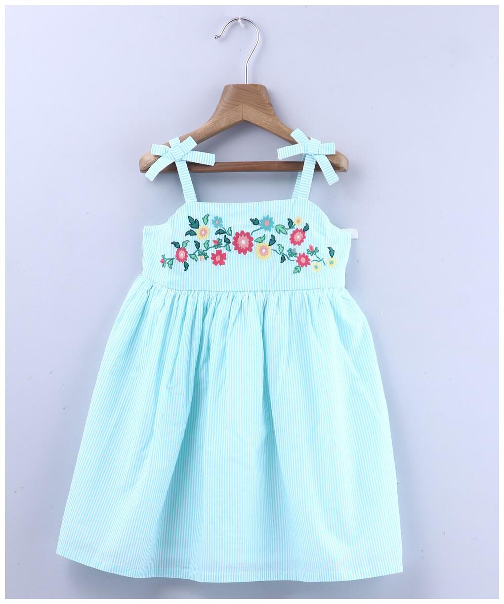 

Beebay Baby girl Cotton Embellished Princess frock - Green