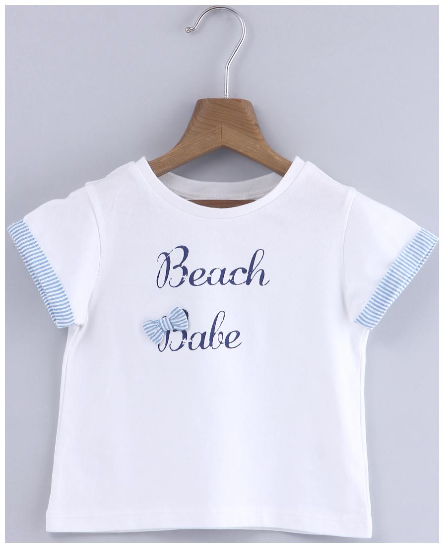

Beebay Cotton Checked Top for Baby Girl - White
