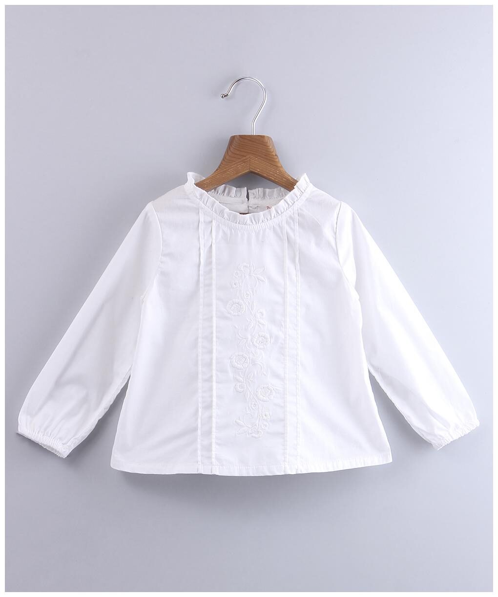 

Beebay Cotton Solid Top for Baby Girl - White