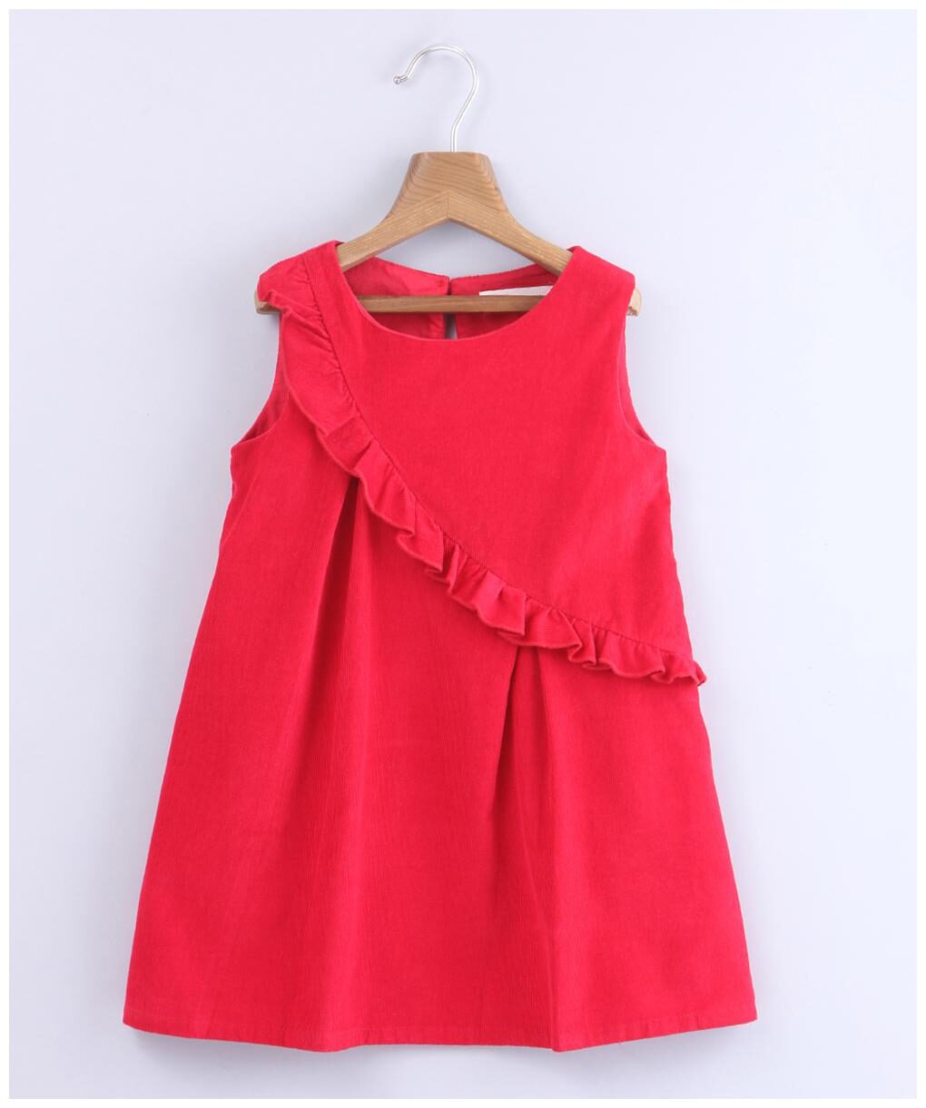 

Beebay Baby girl Cotton Solid Princess frock - Red