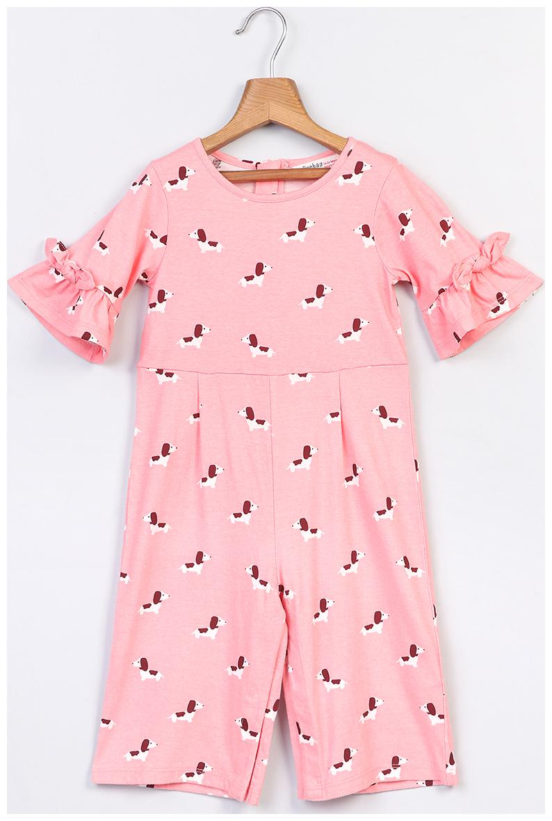 

Beebay Baby girl Cotton Printed Jumpsuit - Orange