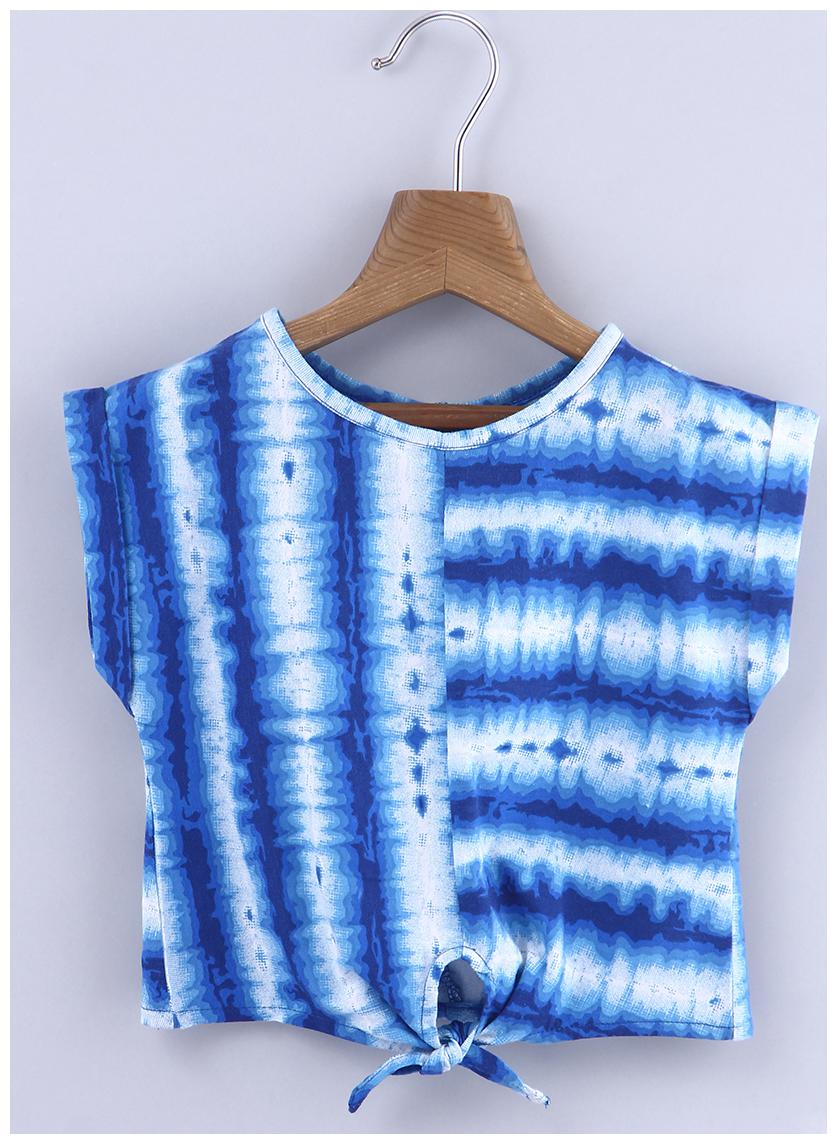 

Beebay Cotton Printed Top for Baby Girl - Blue