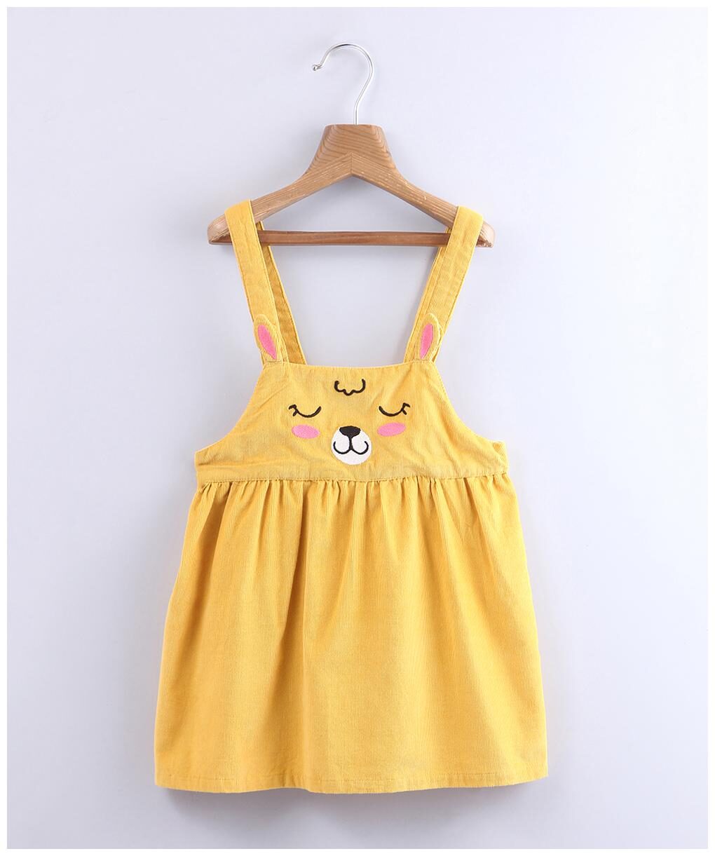 

Beebay Baby girl Cotton Solid Princess frock - Yellow