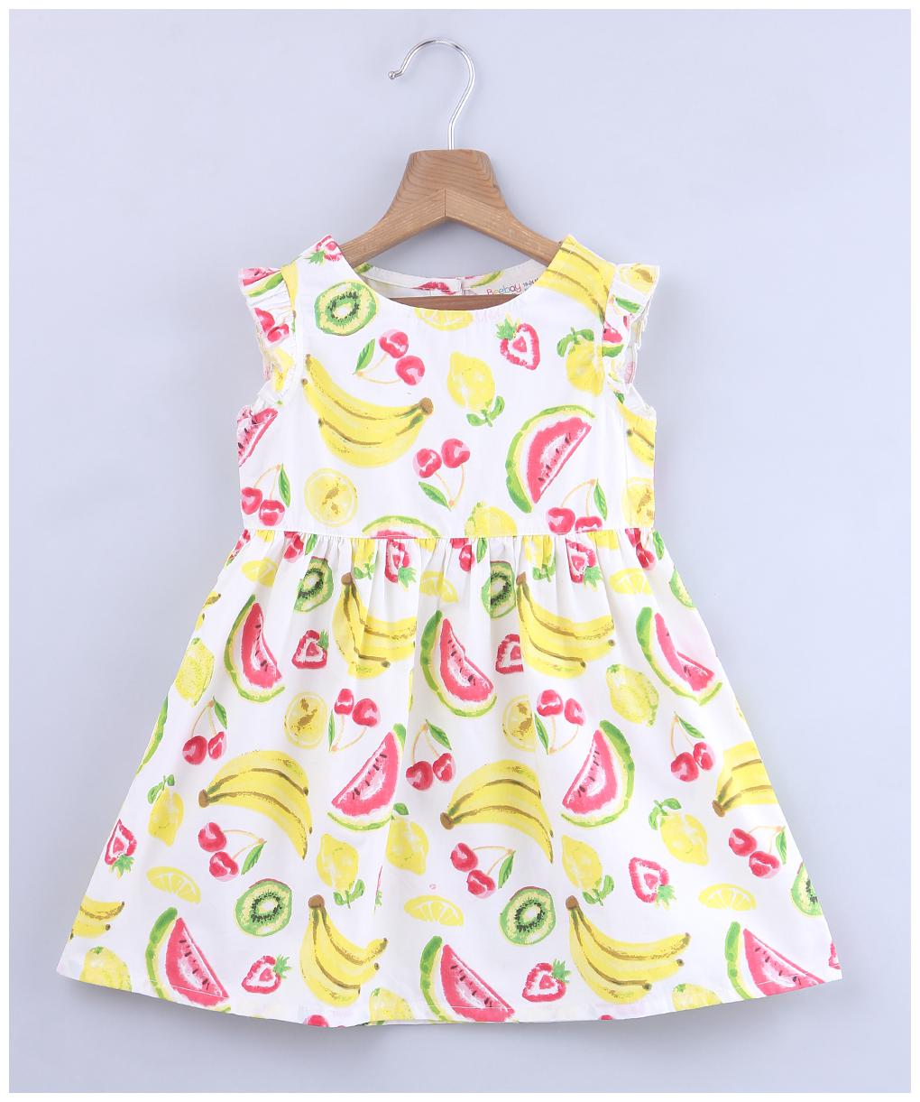 

Beebay Baby girl Cotton Printed Princess frock - Multi