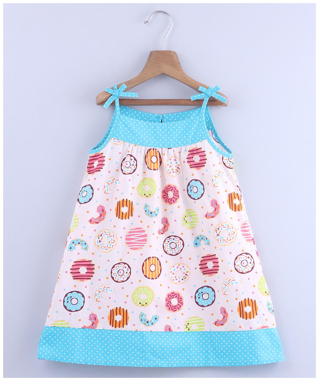 

Beebay Baby girl Cotton Printed Princess frock - Multi