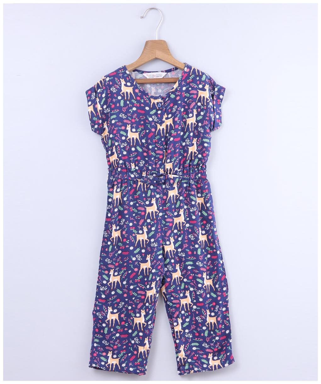 

Beebay Baby girl Viscose Printed Jumpsuit - Blue