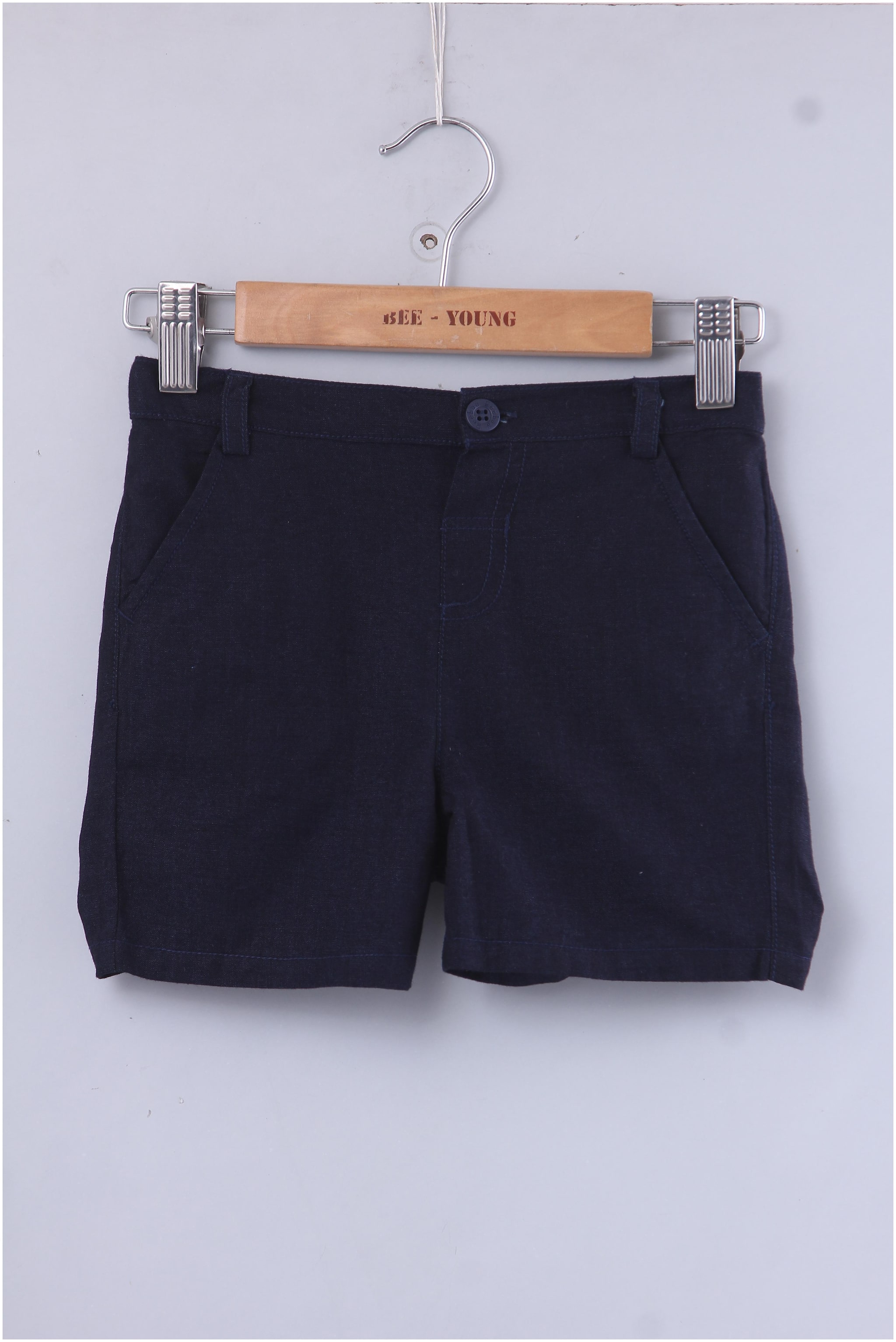 

Beebay Boy Blended Solid Shorts -Navy