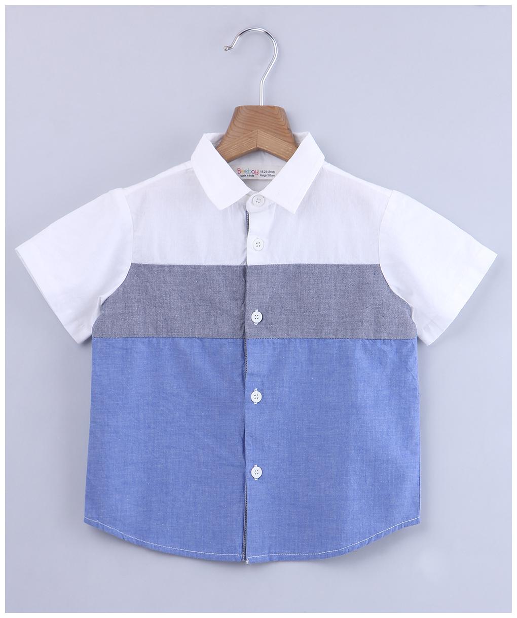 

Beebay Boy Cotton Colorblocked Shirt Multi