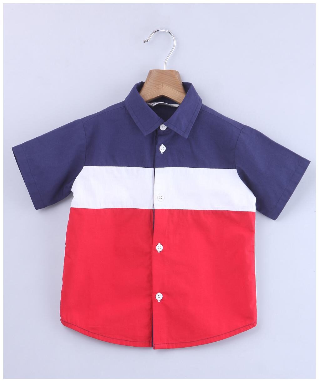 

Beebay Boy Cotton Colorblocked Shirt Multi