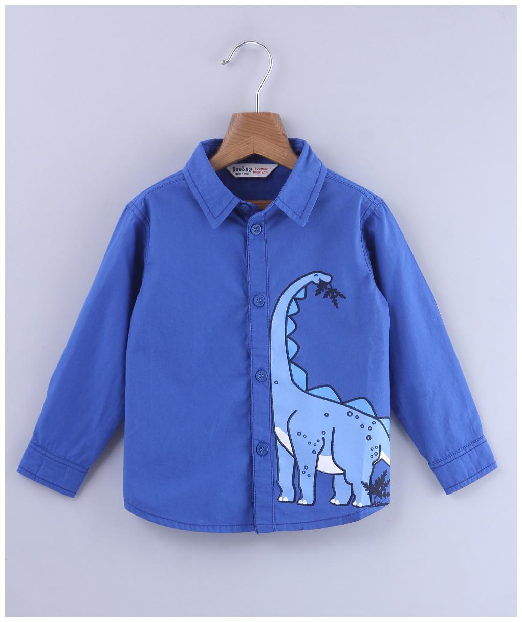 

Beebay Boy Cotton Solid Shirt Blue