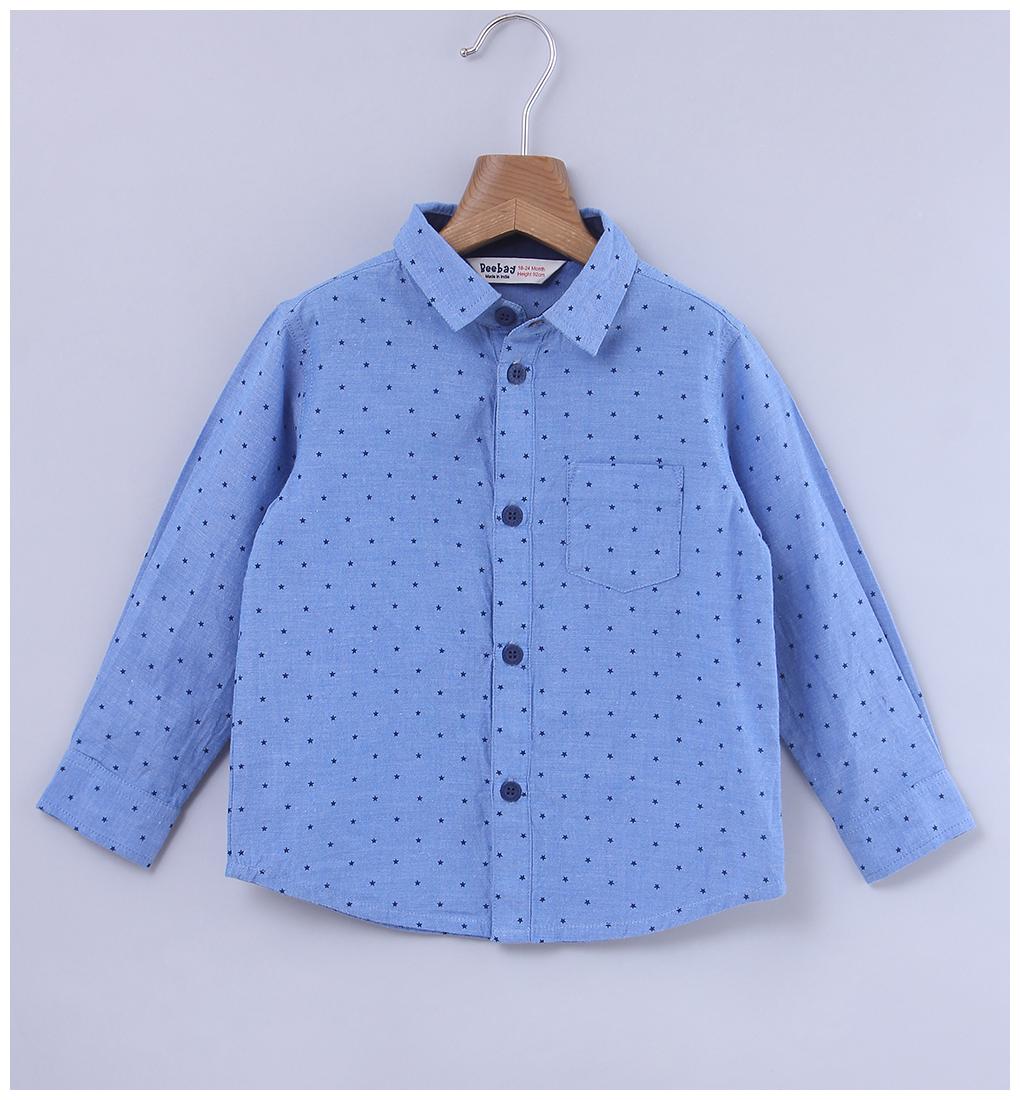

Beebay Boy Cotton Printed Shirt Blue