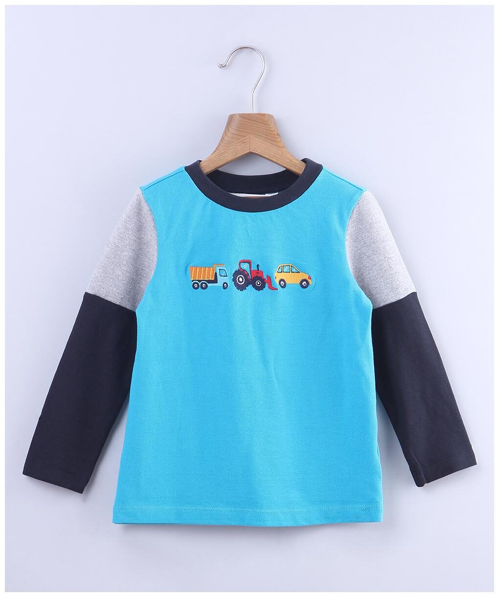 

Beebay Boy Cotton blend Solid T-shirt - Blue