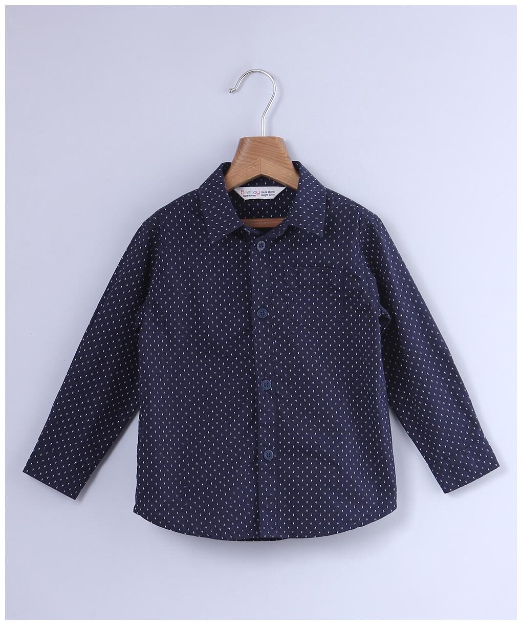 

Beebay Boy Cotton Printed Shirt Blue