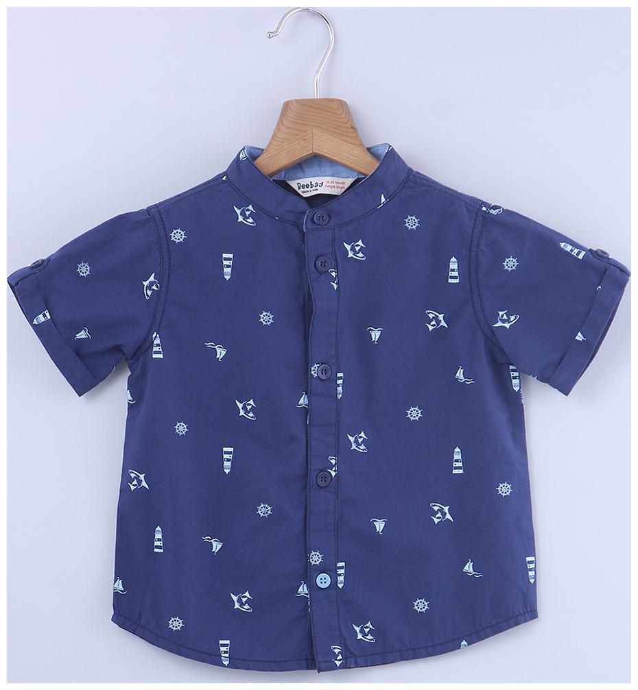 

Beebay Cotton Printed Shirt for Baby Boy - Blue