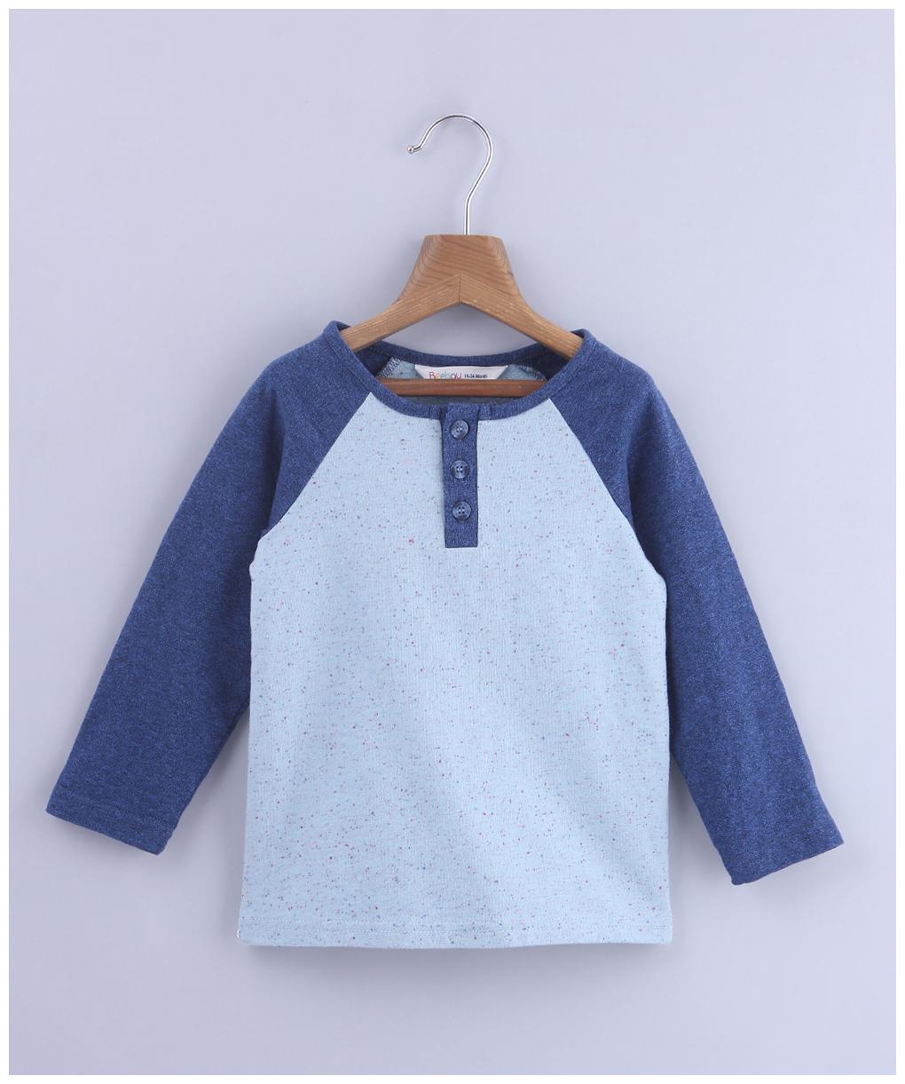

Beebay Cotton Solid T shirt for Baby Boy - Blue