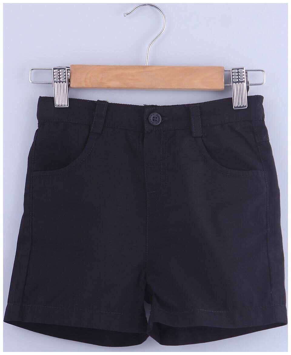 

Beebay Baby boy Cotton Solid Shorts - Black