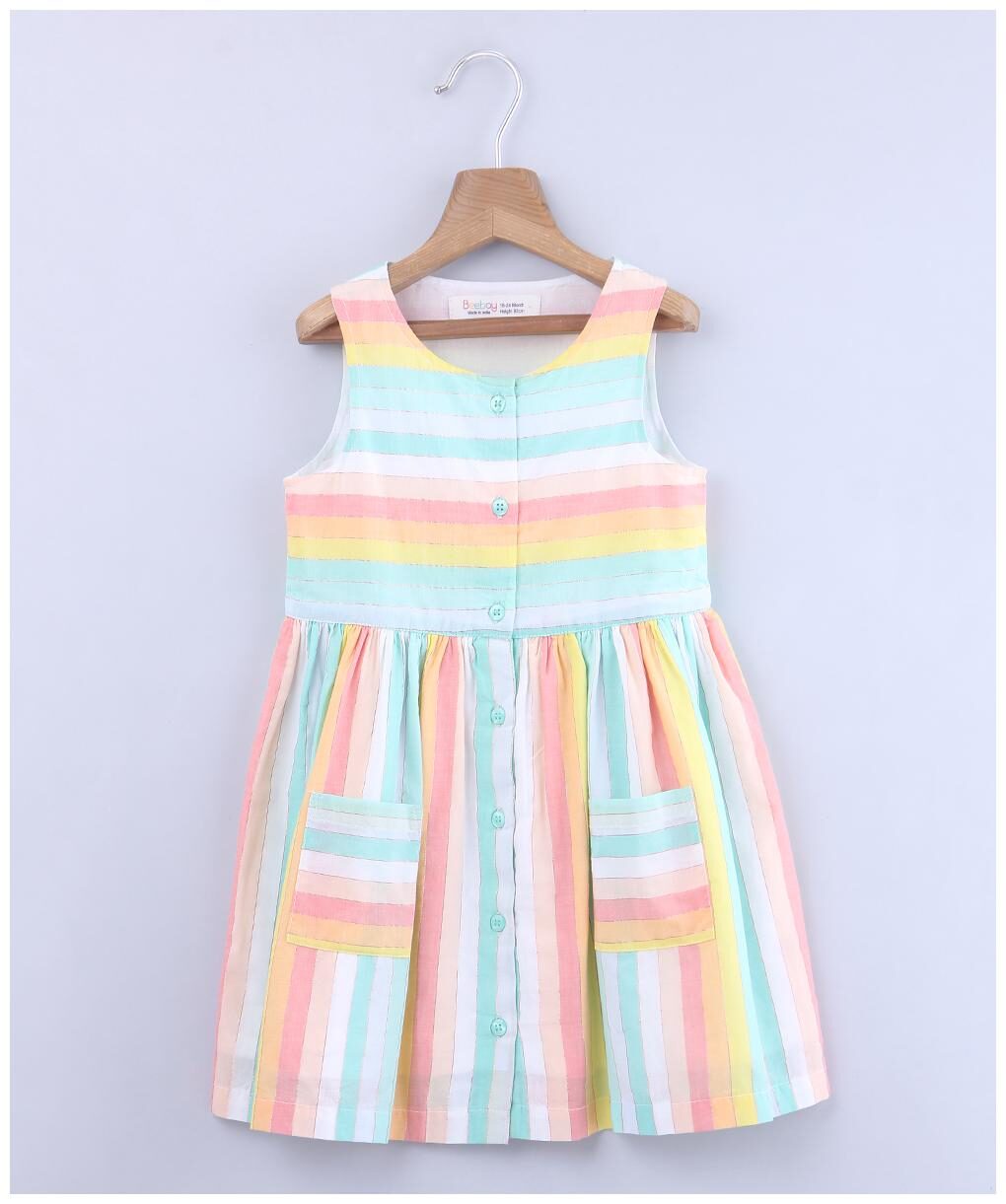 

Beebay Multi Blended Sleeveless Knee Length Princess Frock ( Pack of 1 )
