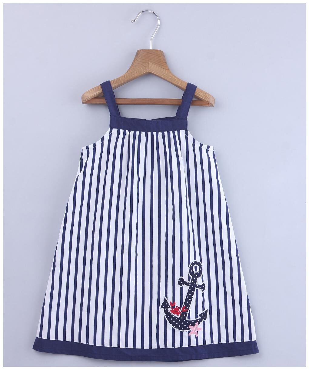

Beebay Blue Cotton Sleeveless Knee Length Princess Frock ( Pack of 1 )