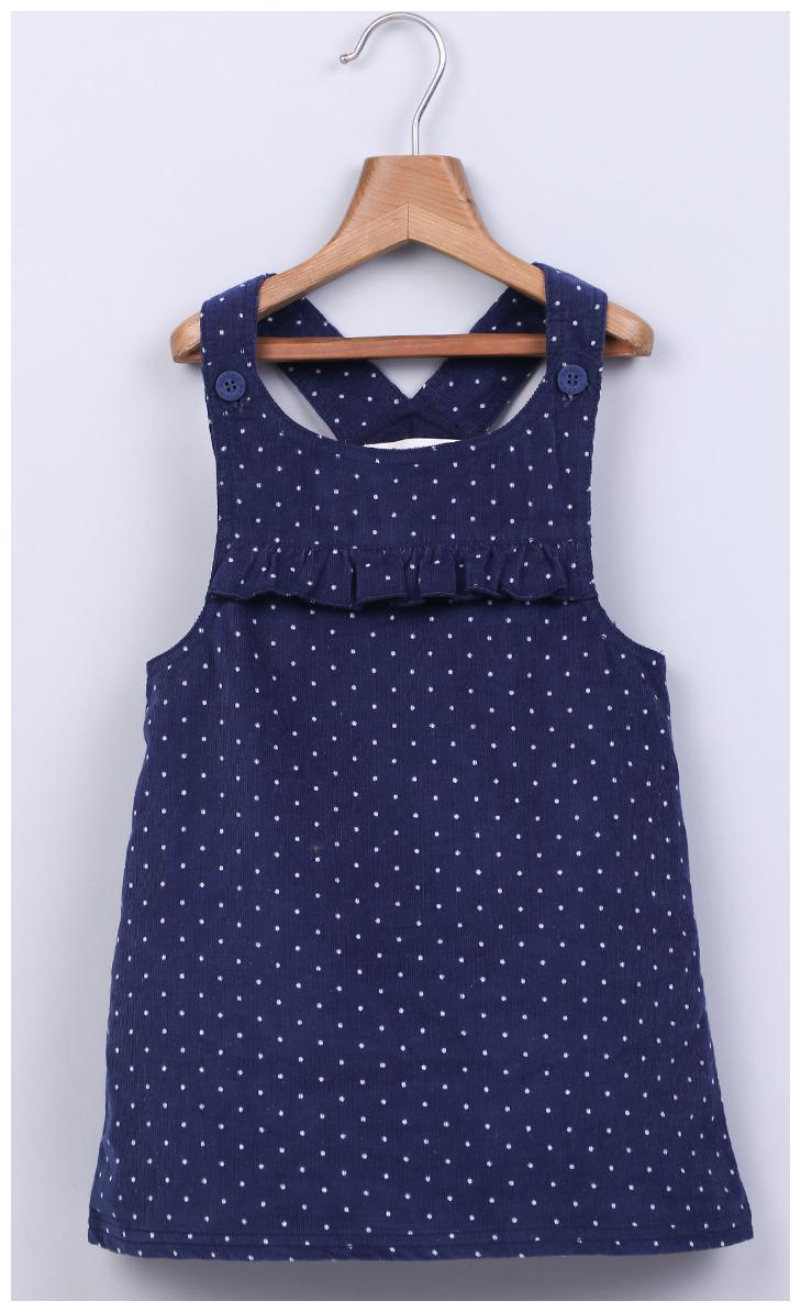 

Beebay Blue Cotton Short Sleeves Knee Length Princess Frock ( Pack of 1 )