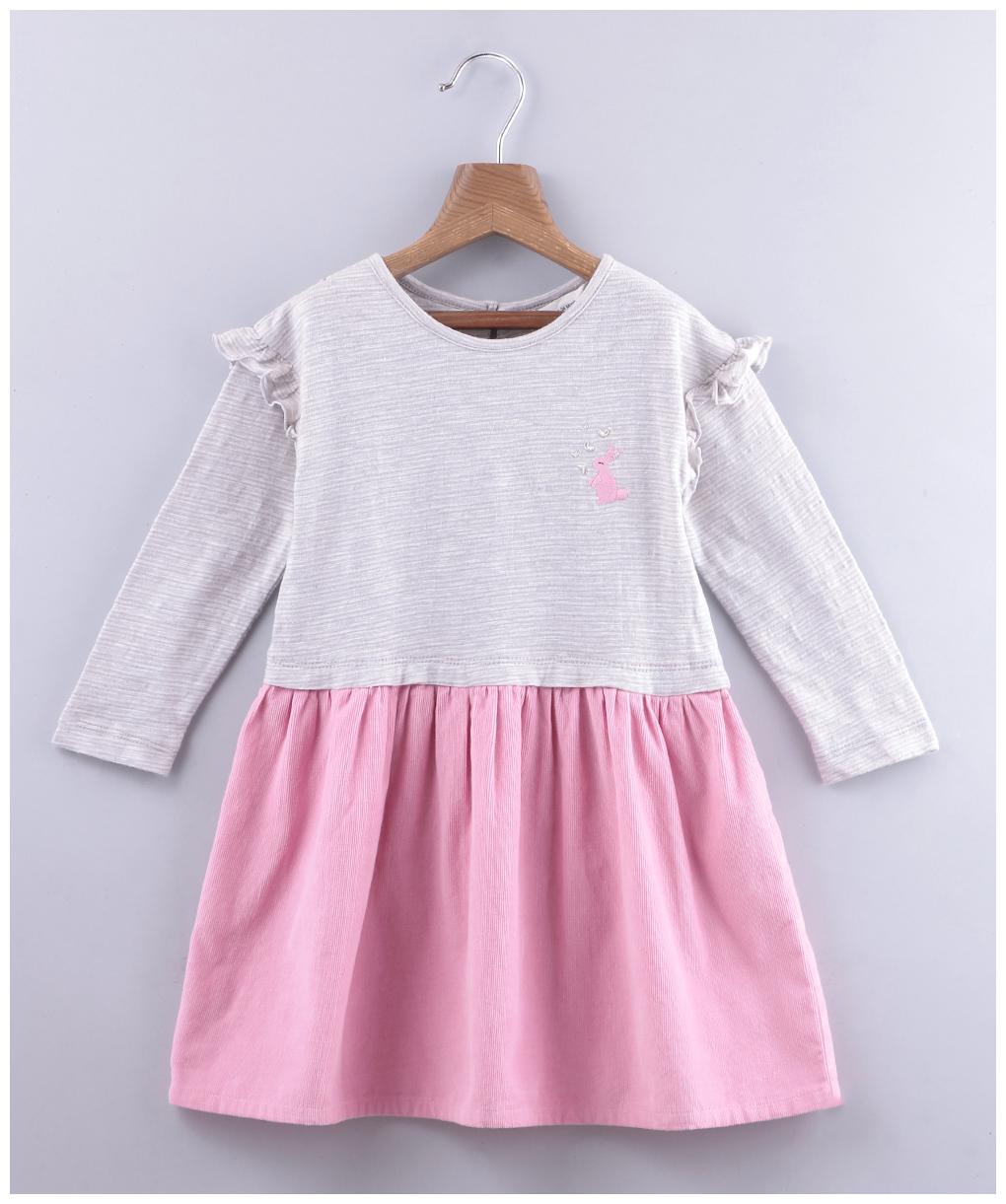

Beebay Pink Cotton Full Sleeves Knee Length Princess Frock ( Pack of 1 )