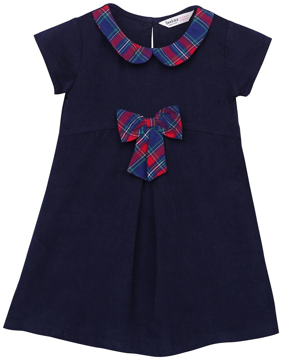 

Beebay Baby girl Cotton Solid Princess frock - Blue