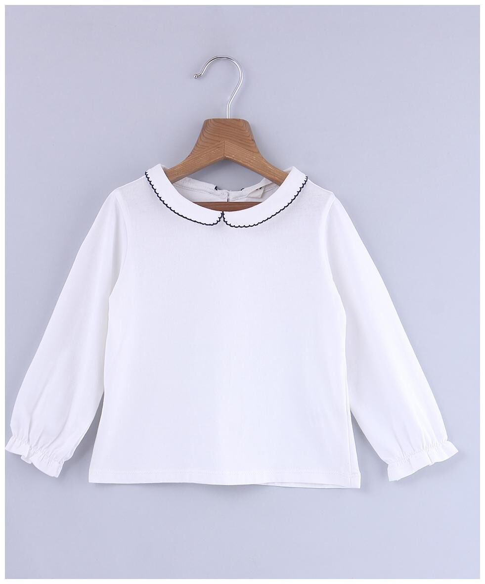 

Beebay Girl Cotton Solid Top - White