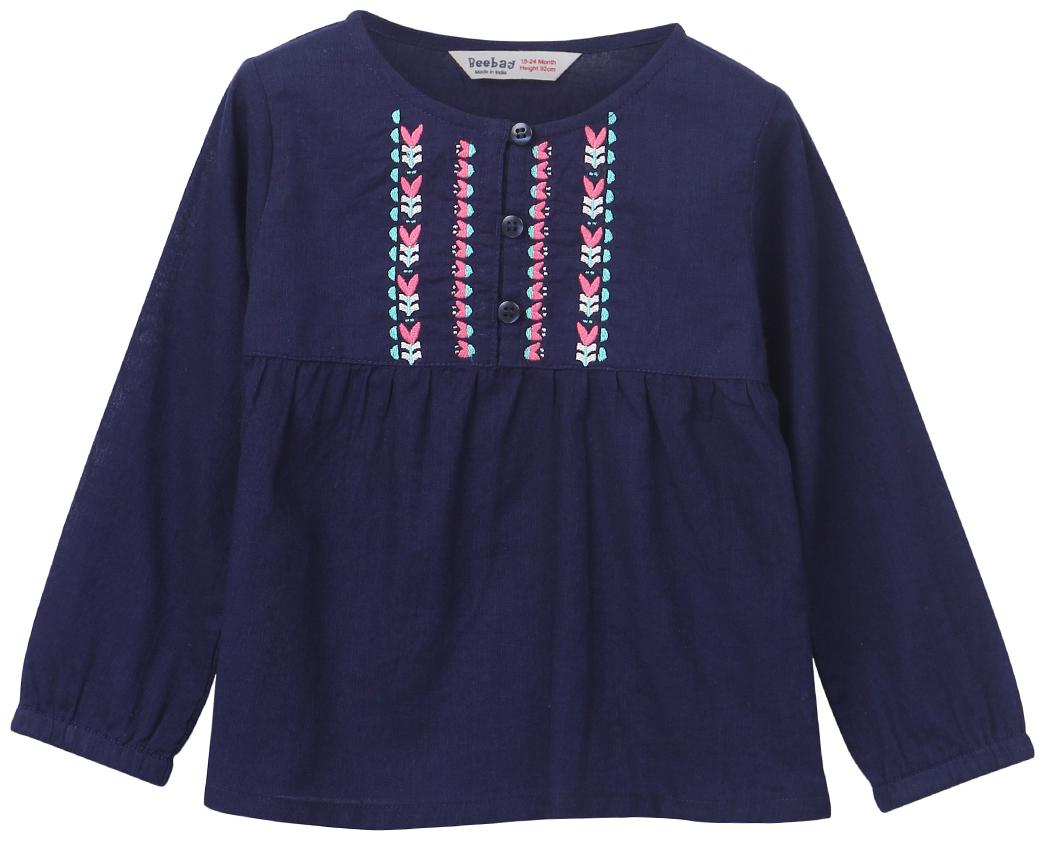 

Beebay Girl Cotton Printed Top - Blue