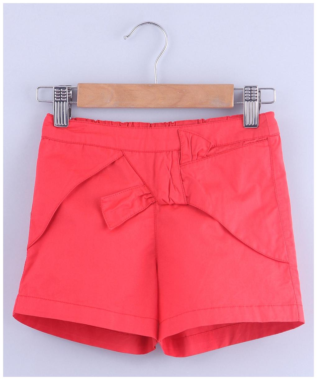 

Beebay Girl Cotton Solid Regular shorts - Red