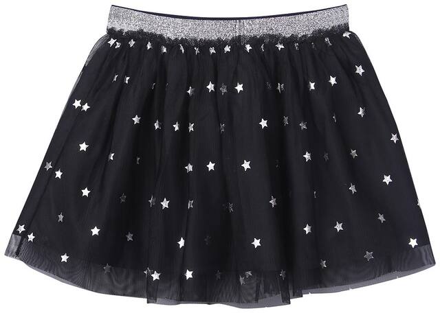 Beebay Girl Polyester Solid Flared skirt - Black