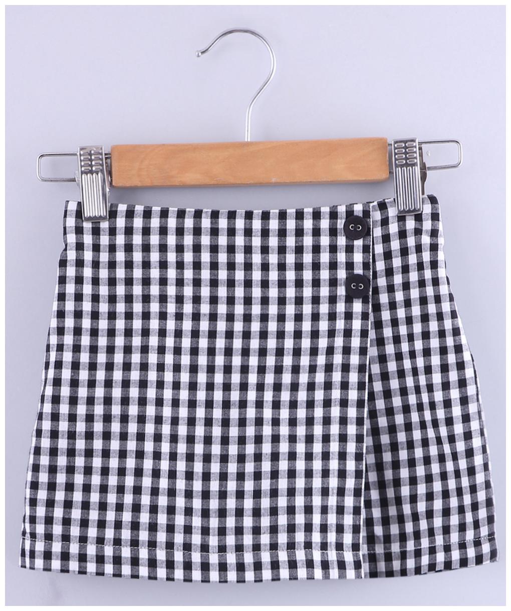 

Beebay Girls Gingham Check Skorts Black