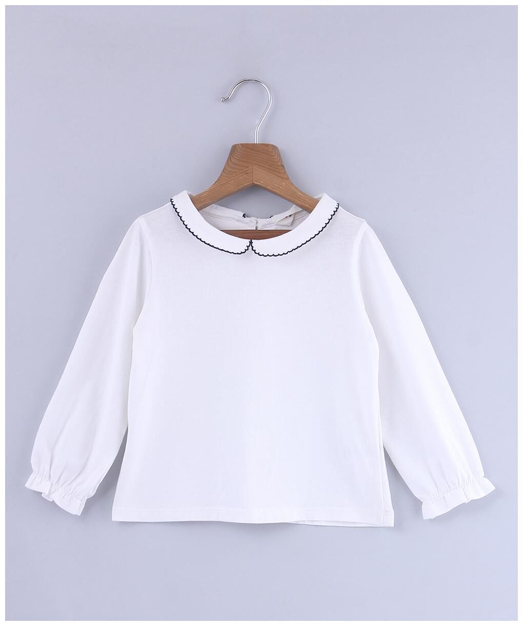 

Beebay Cotton Solid Top for Baby Girl - White