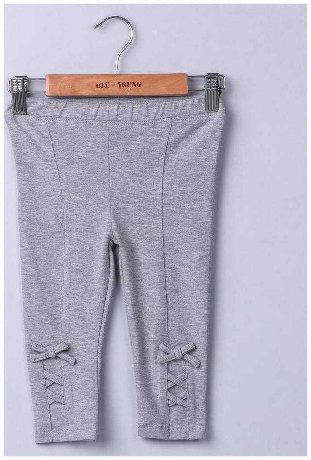 Beebay Girl Cotton Track pants - Grey