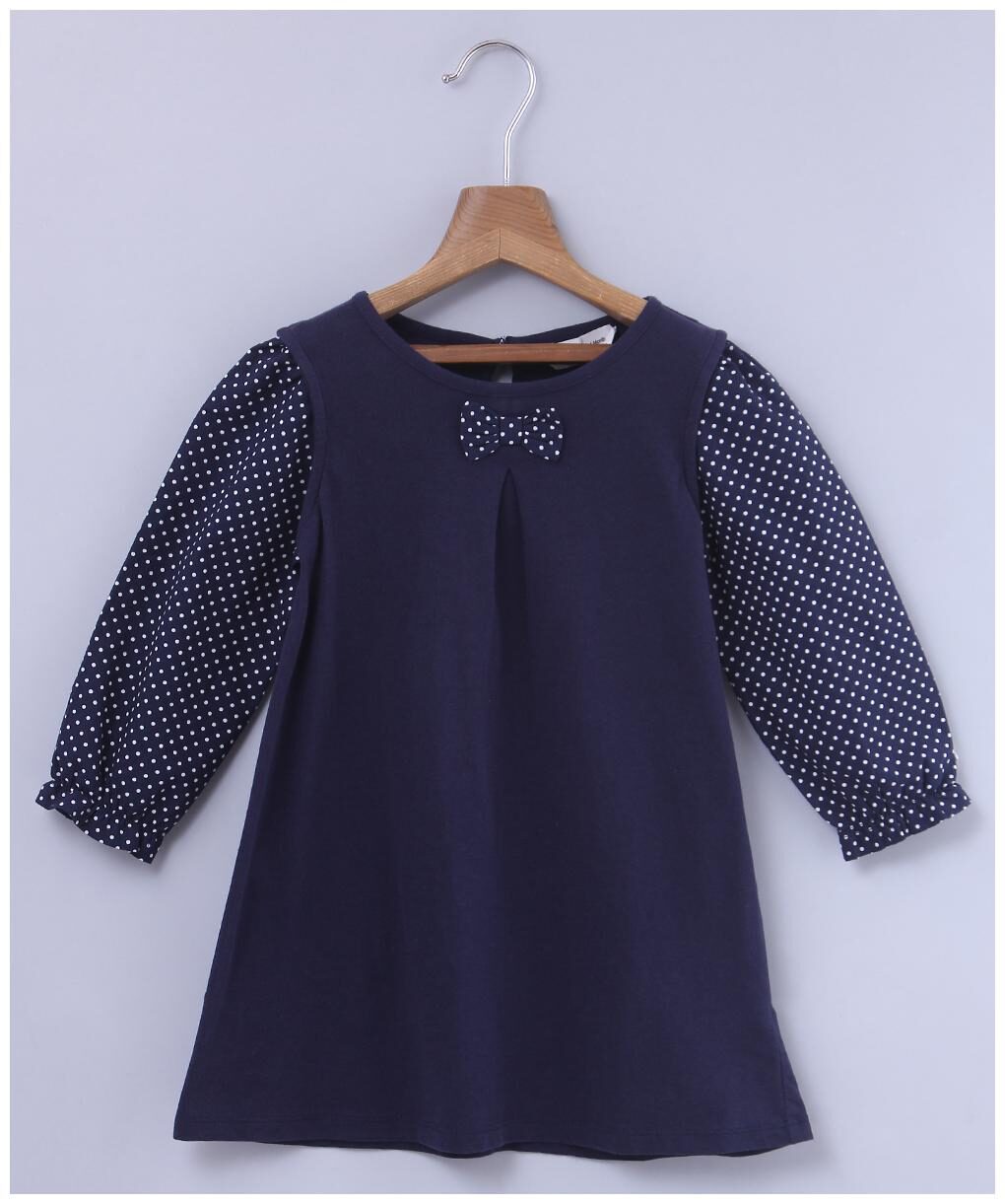 

Beebay Baby girl Cotton Polka dots Princess frock - Blue