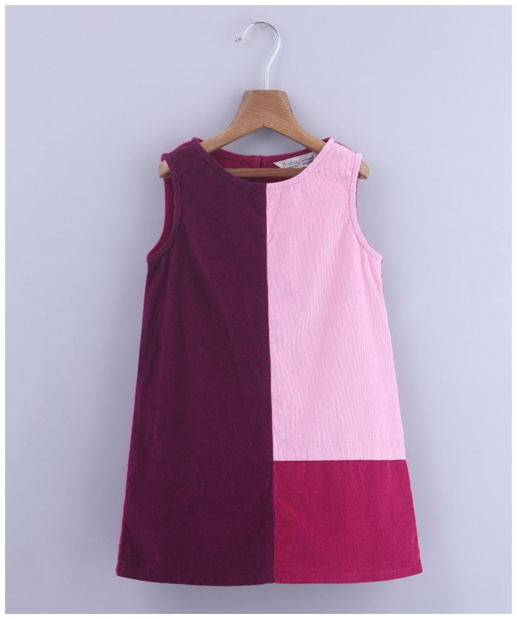 

Beebay Baby girl Cotton Colorblocked Princess frock - Multi
