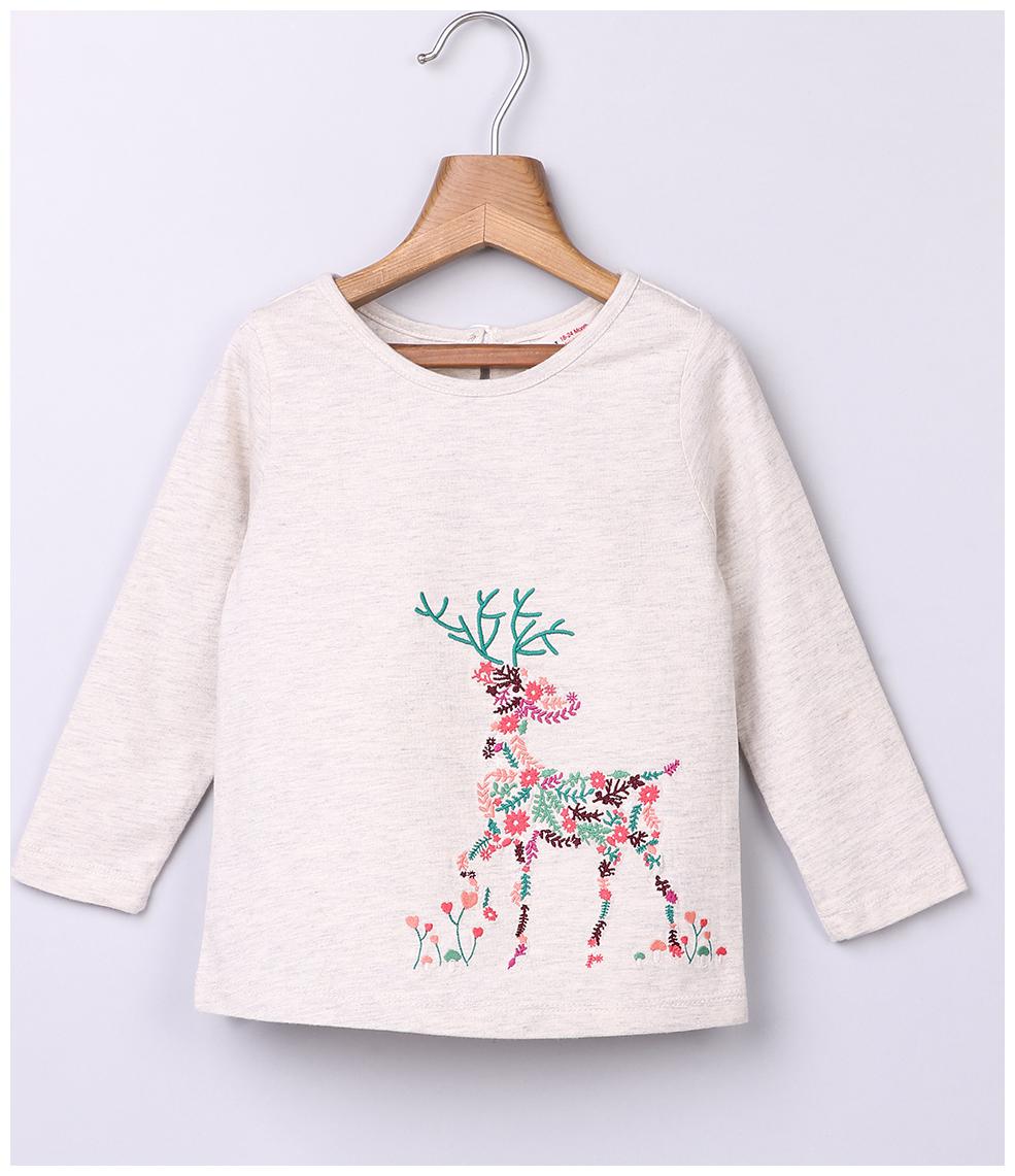 

Beebay Cotton Checked T shirt for Baby Girl - Grey