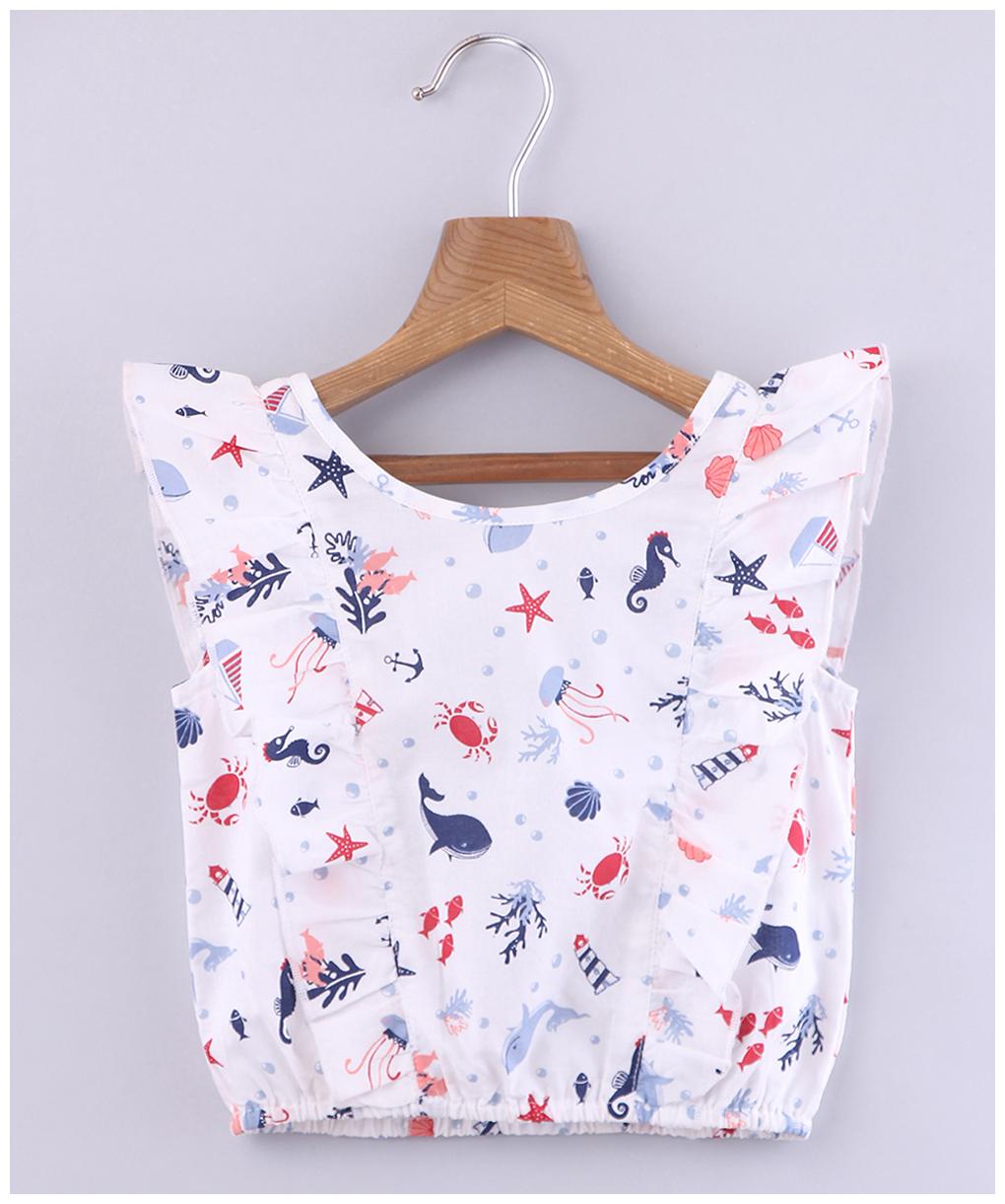 

Beebay Cotton Printed Top for Baby Girl - Multi