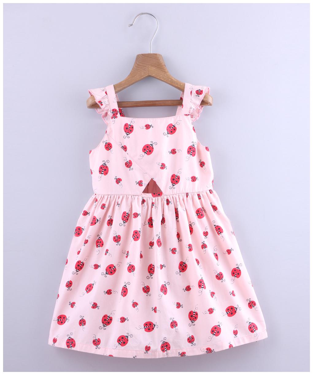 

Beebay Pink Cotton Blend Sleeveless Knee Length Princess Frock ( Pack of 1 )