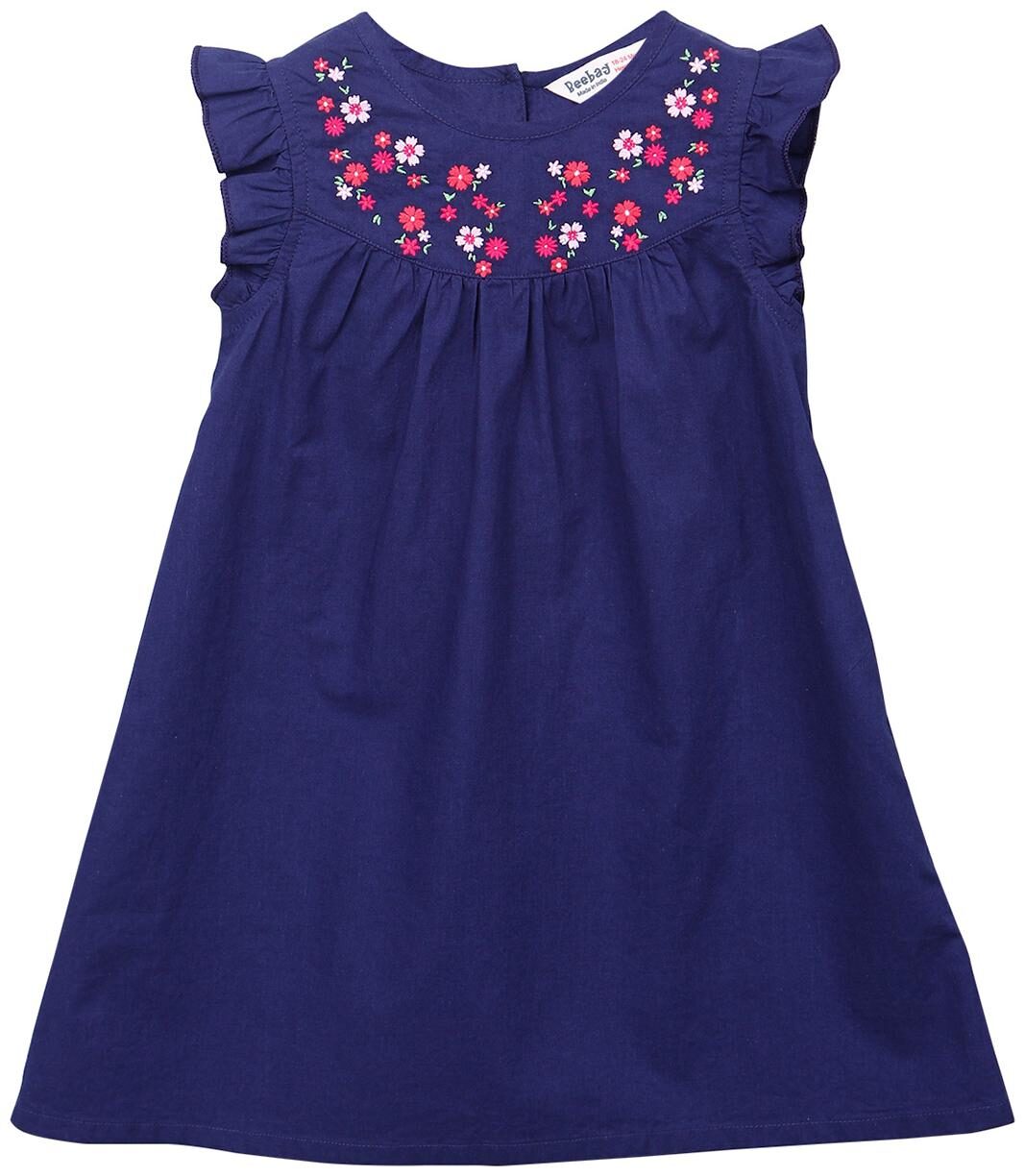 

Beebay Blue Cotton Sleeveless Above Knee Princess Frock ( Pack of 1 )
