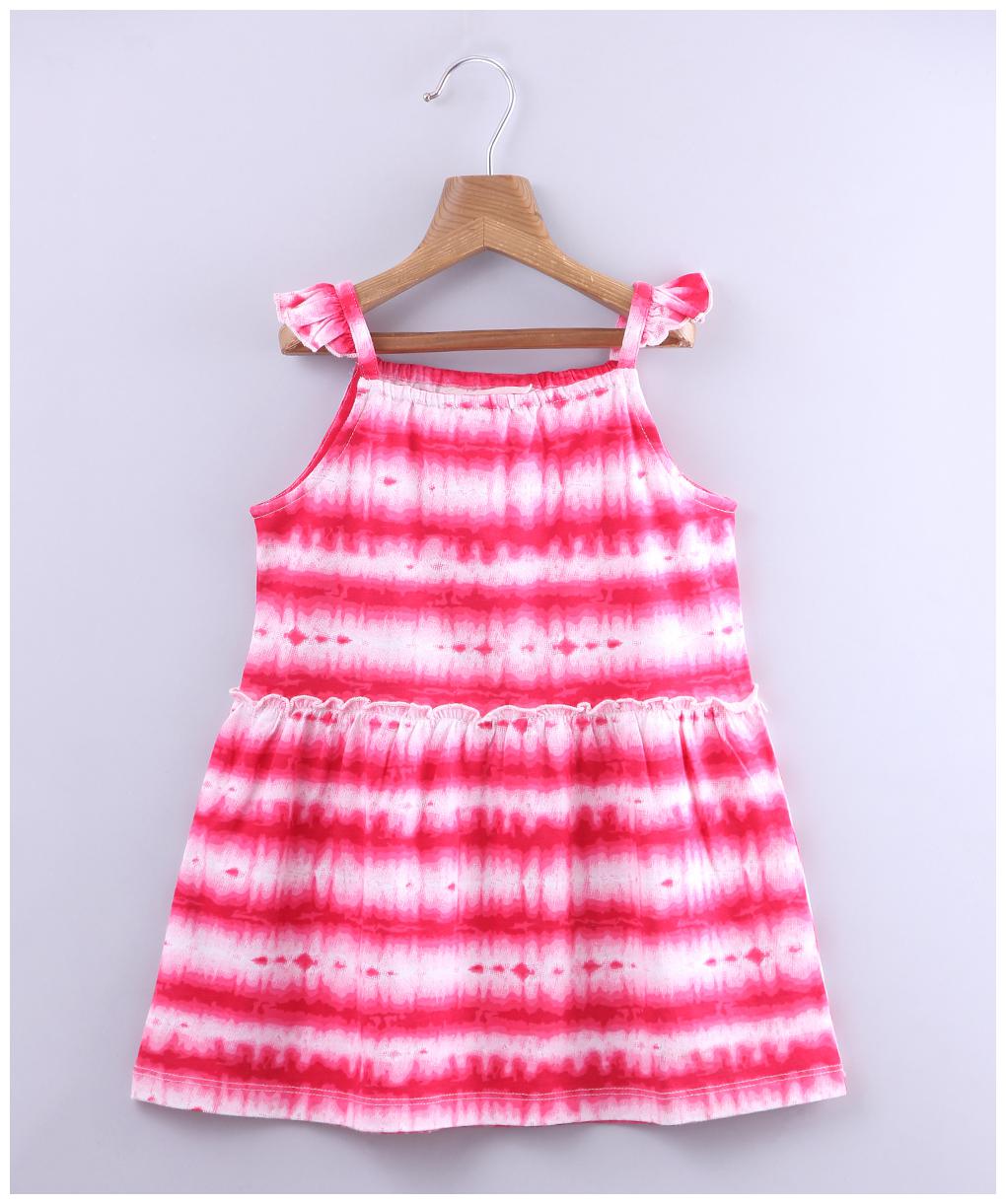 

Beebay Pink Cotton Blend Sleeveless Knee Length Princess Frock ( Pack of 1 )